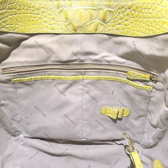 Brahmin Jackie Hobo Olive Green Melbourne Genuine Leather Shoulder Handbag [450] - Picture 11 of 13